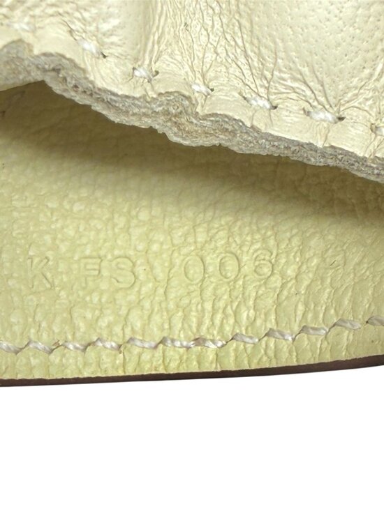 HERMES Rodeo Robeo Couer PM Milo Leather Craie & Jaune Milton Bag Charm - Picture 8 of 9